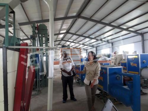 埃塞俄比亚客户参观杂粮设备